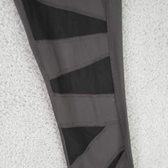 Lululemon Athletica Gray Wunder Under Mesh Bandage High Rise Gray Tech Cutout 2 - Picture 5 of 10